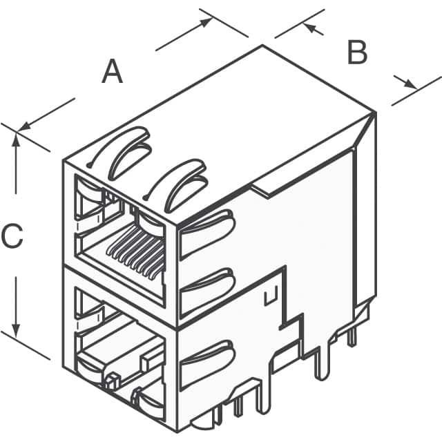 RJSAE-5385-02 Amphenol ICC (Commercial Products)  Modular Connector Jacks